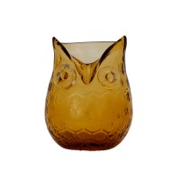 Vase Eule (Gelb)
